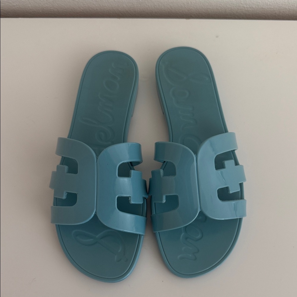 Sam Edelman Light Blue Slide Sandals